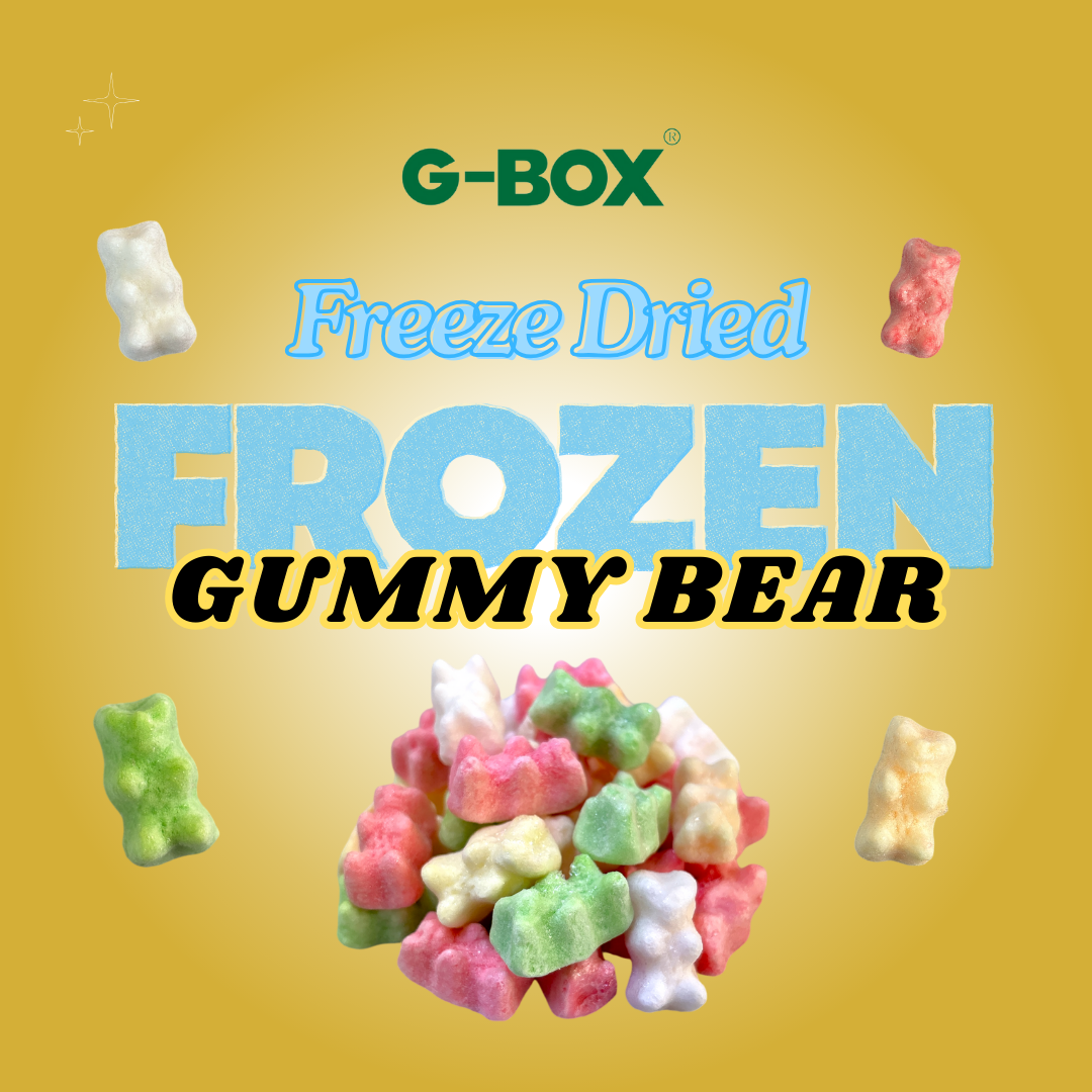 G-BOX FREEZE DRIED FROZEN GUMMY BEARS (LEMON LIME FLAVOR)