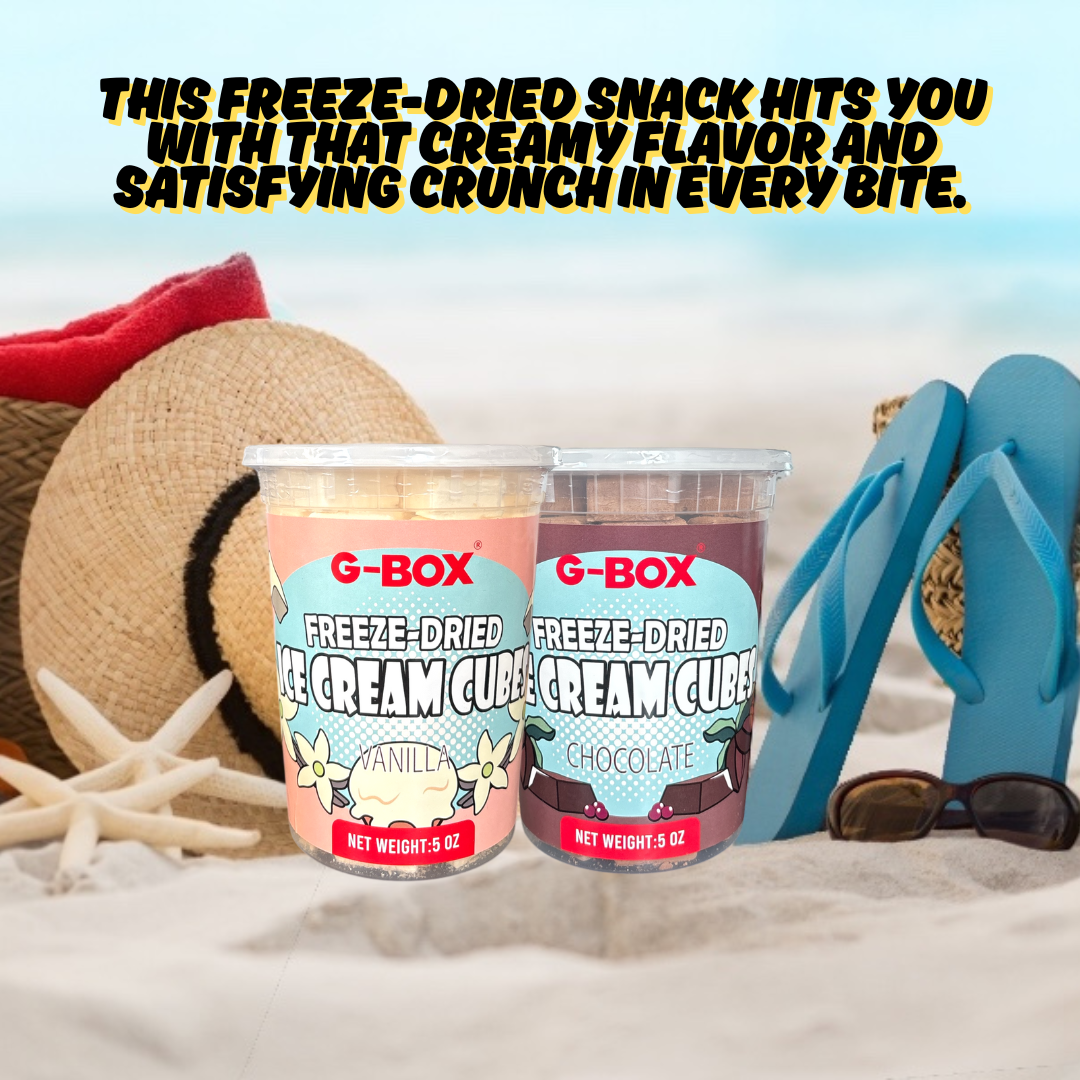 G-BOX FREEZE DRIED ICE CREAM CUBES (CHOCOLATE)