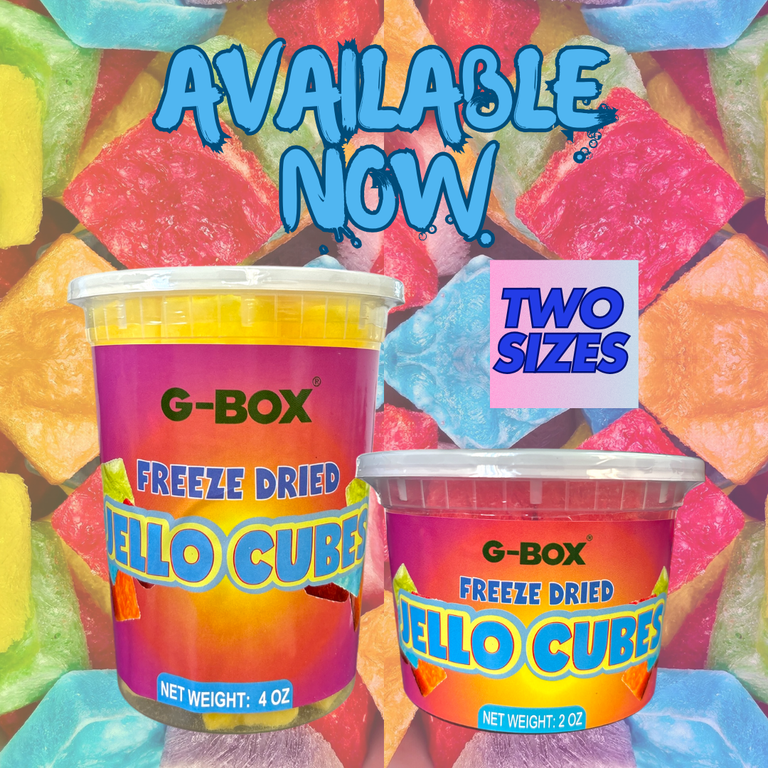 G-BOX FREEZE DRIED JELLO CUBES (LIME)