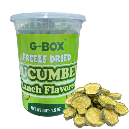 G-BOX FREEZE DRIED CUCUMBERS (RANCH FLAVOR)