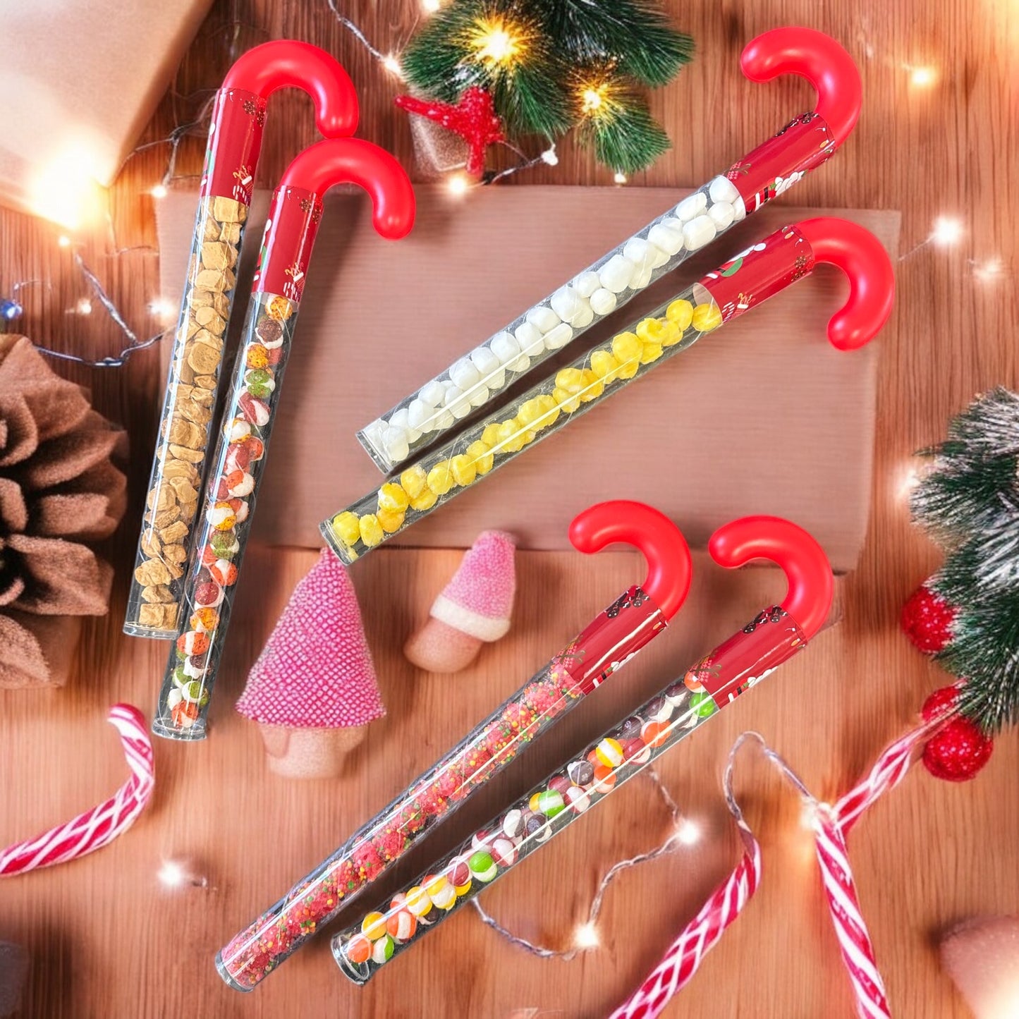 G-BOX Candy Cane Filled With Freeze Dried Candy Original Flavor 10 Canes