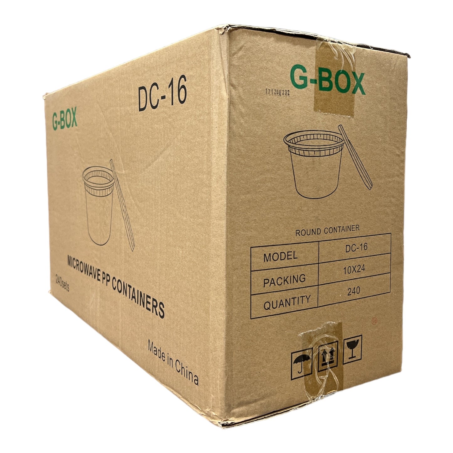 G-BOX Disposable Deli Containers One Case(240 sets)