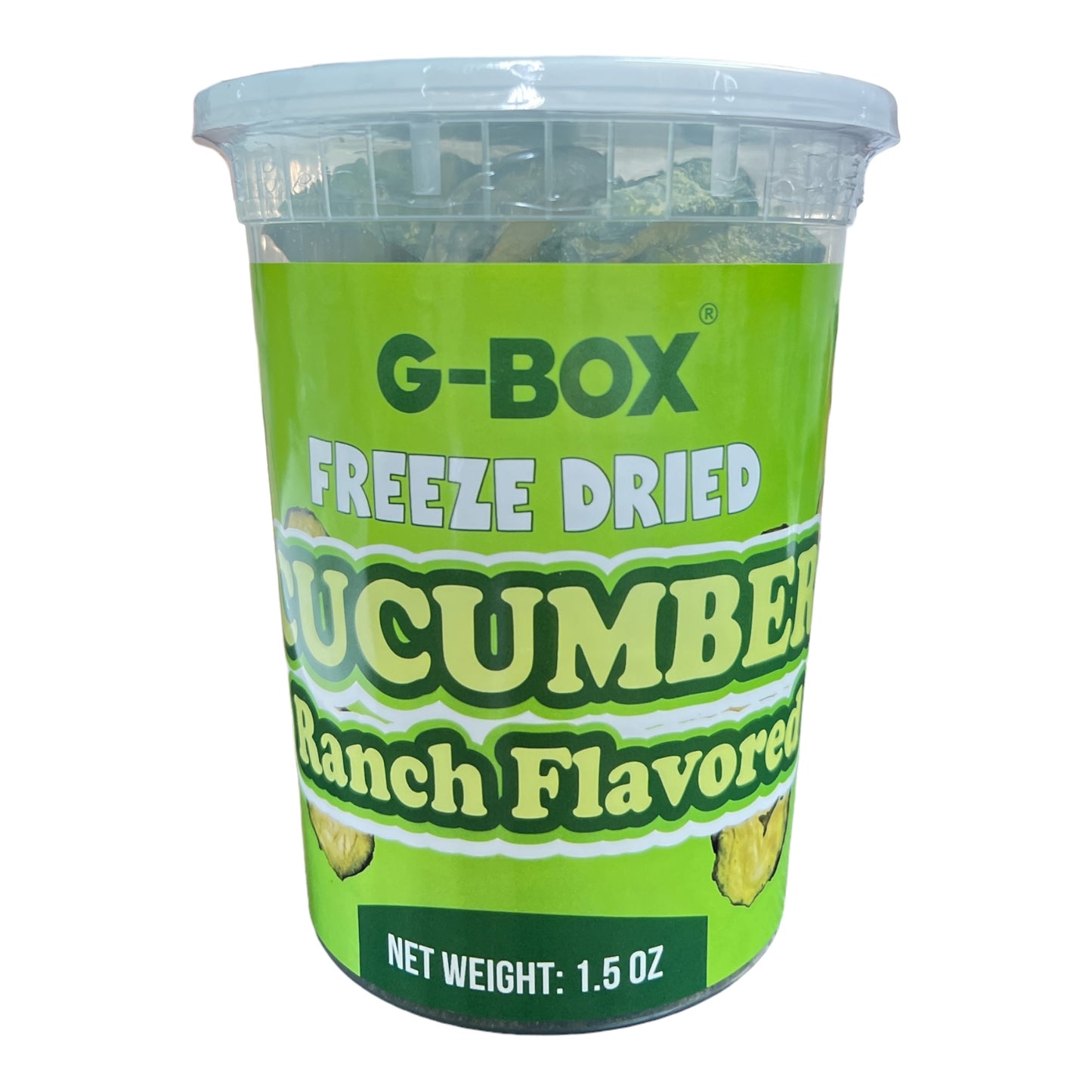 G-BOX Freeze Dried Cucumbers, Freeze Dried Veggies & Ranch Snack - Healthy Freeze Dried Food, Veggie Chips, Ideal Emergency Food, TikTok Trend Item