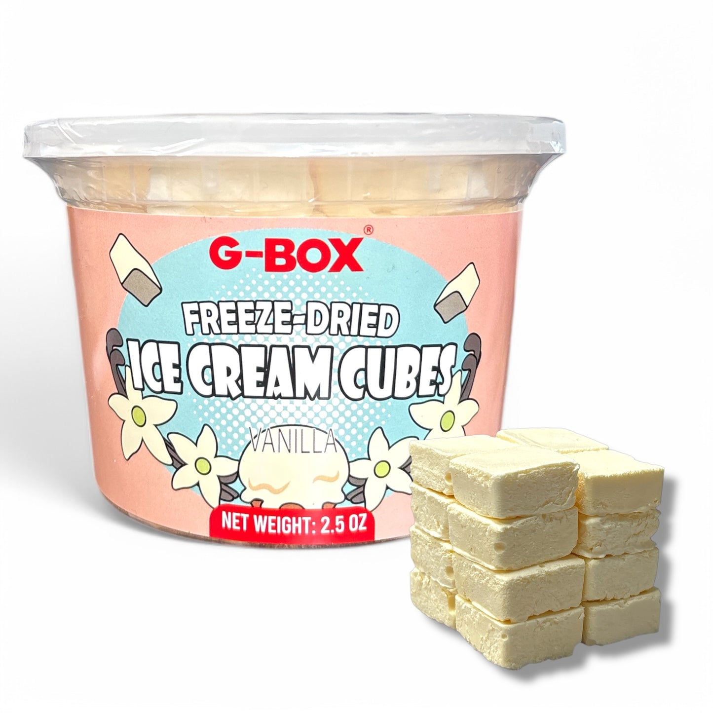 G-BOX Freeze Dried Ice Cream Cubes (Vanilla)