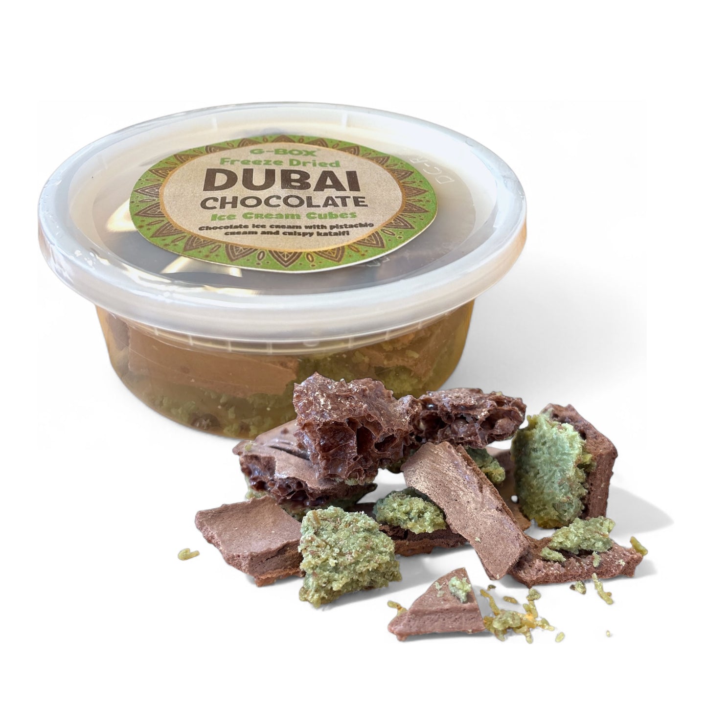 G-BOX FREEZE DRIED DUBAI CHOCOLATE ICE CREAM CUBES