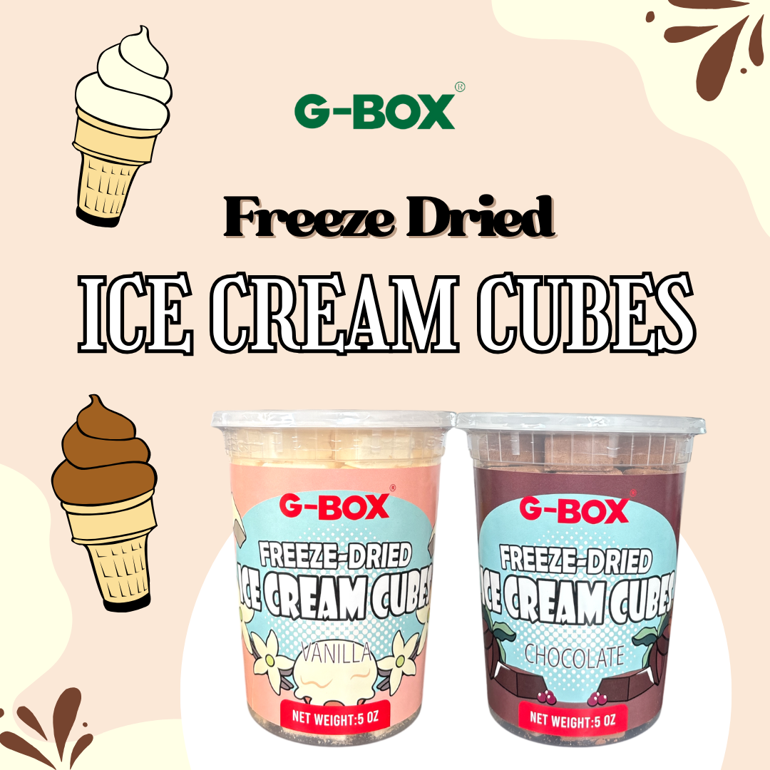 G-BOX FREEZE DRIED ICE CREAM CUBES (VANILLA)
