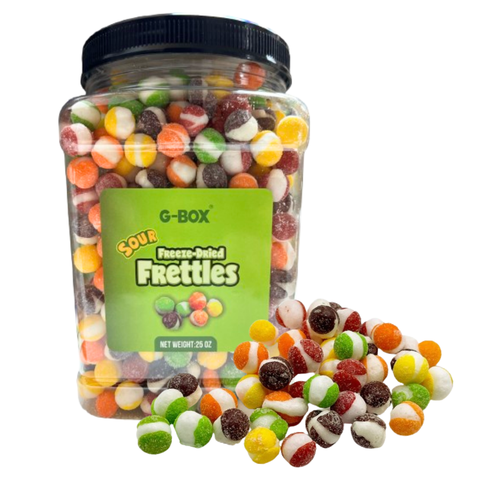 G-Box Freeze Dried Frettles - Freeze Dried Candy in Tub Jar Container