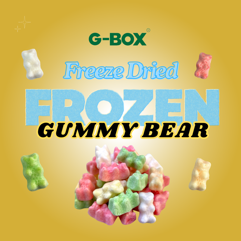 G-BOX FREEZE DRIED FROZEN GUMMY BEARS (LEMON LIME FLAVOR)