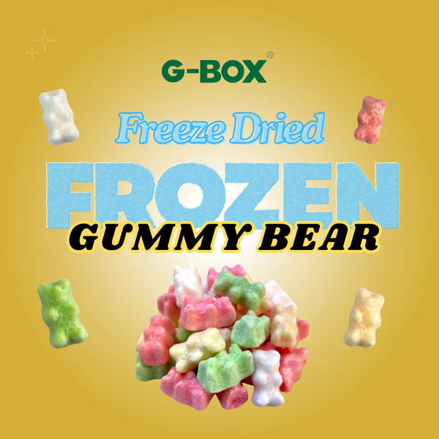 G-BOX FREEZE DRIED FROZEN GUMMY BEARS (LEMON LIME FLAVOR)