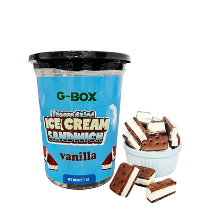 G-Box Freeze Dried Ice Cream Sandwich in Air-tight Sealed Container -  Astronaut Ice Cream Sandwich