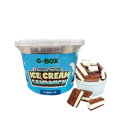 G-Box Freeze Dried Ice Cream Sandwich in Air-tight Sealed Container -  Astronaut Ice Cream Sandwich