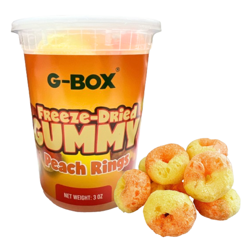 G-BOX FREEZE DRIED PEACH RINGS