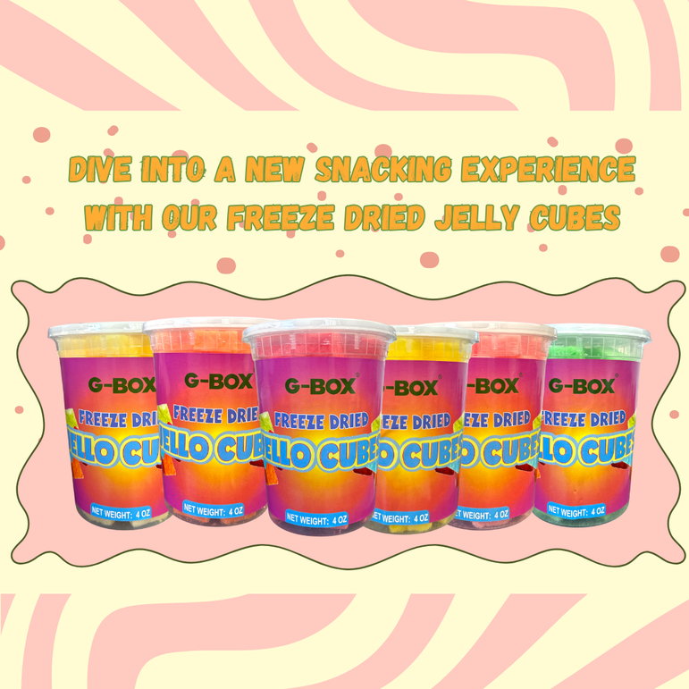 G-BOX FREEZE DRIED JELLO CUBES (WATERMELON)