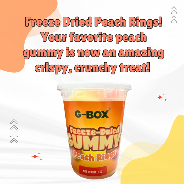 G-BOX FREEZE DRIED PEACH RINGS