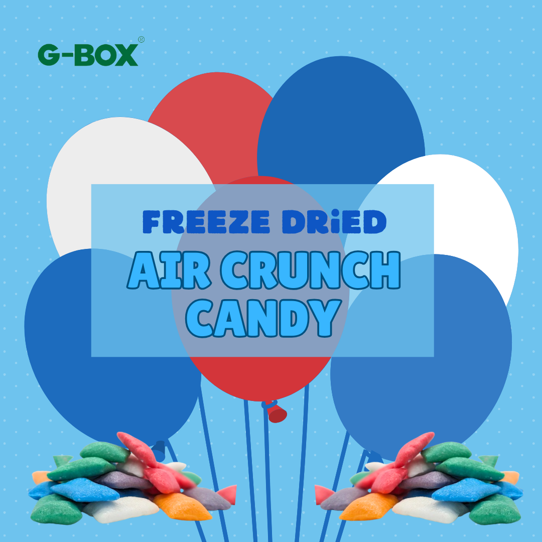 G-BOX Freeze Dried Air Crunch Candy in Air-tight Sealed Container