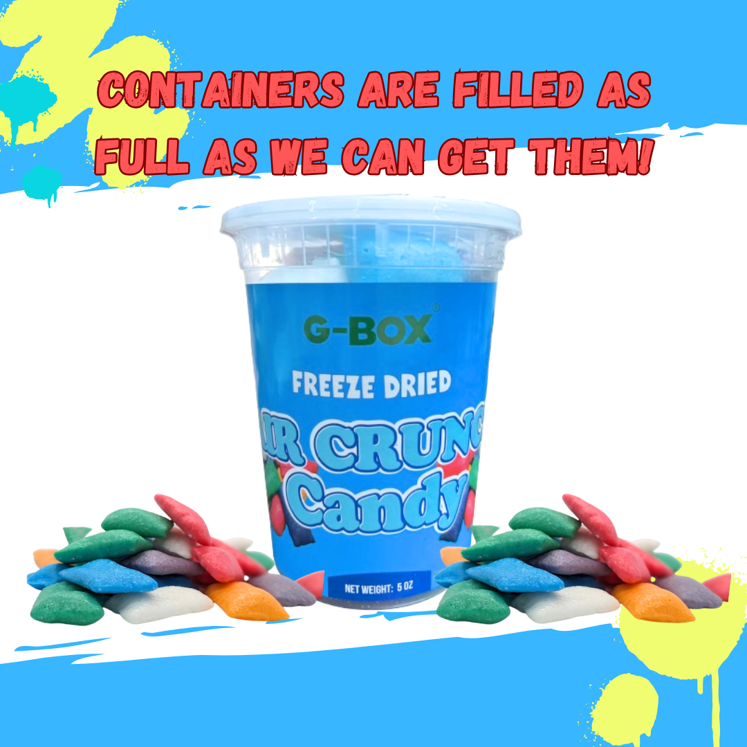 G-BOX Freeze Dried Air Crunch Candy in Air-tight Sealed Container