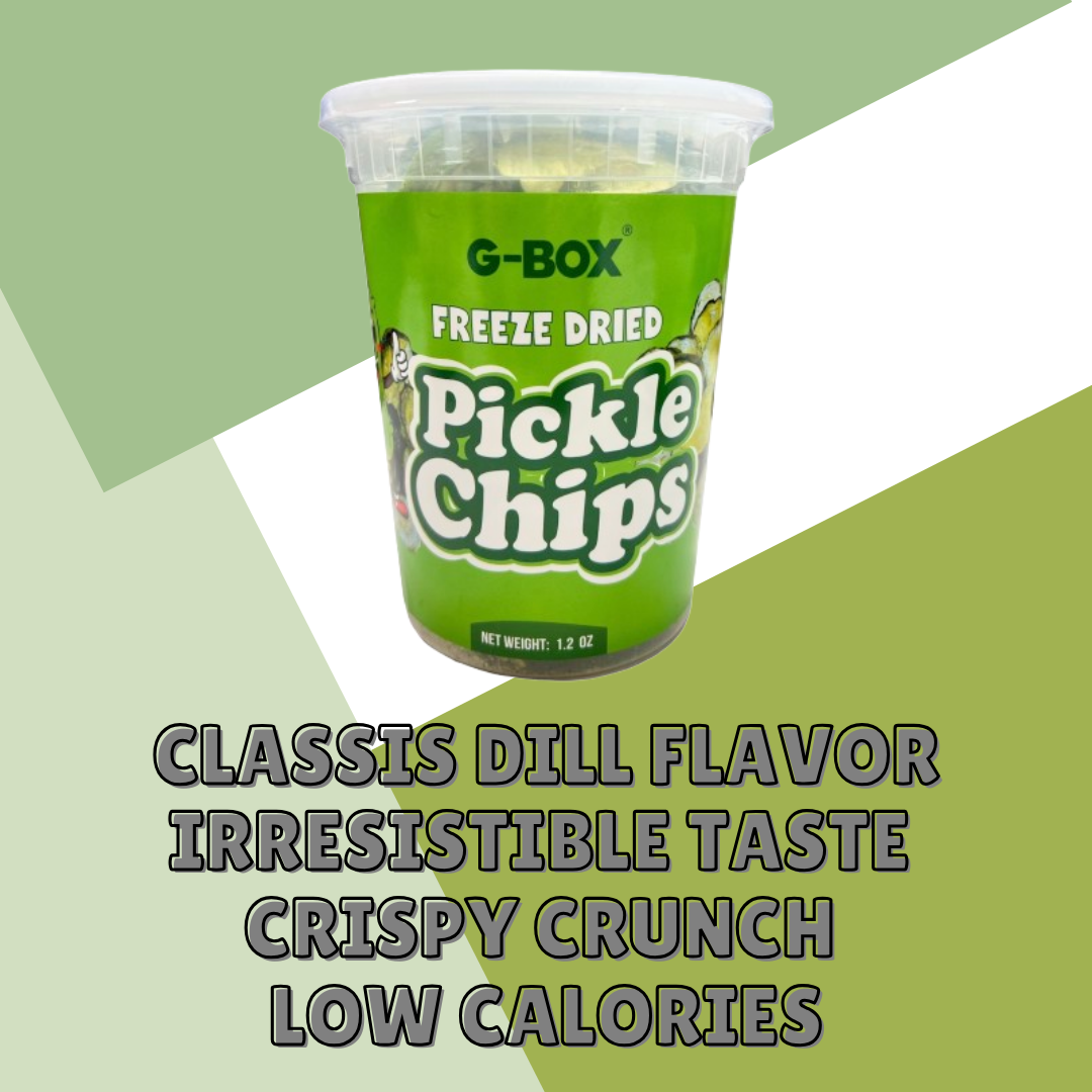 G-BOX Freeze Dried Pickles Chips in Air-tight Sealed Container