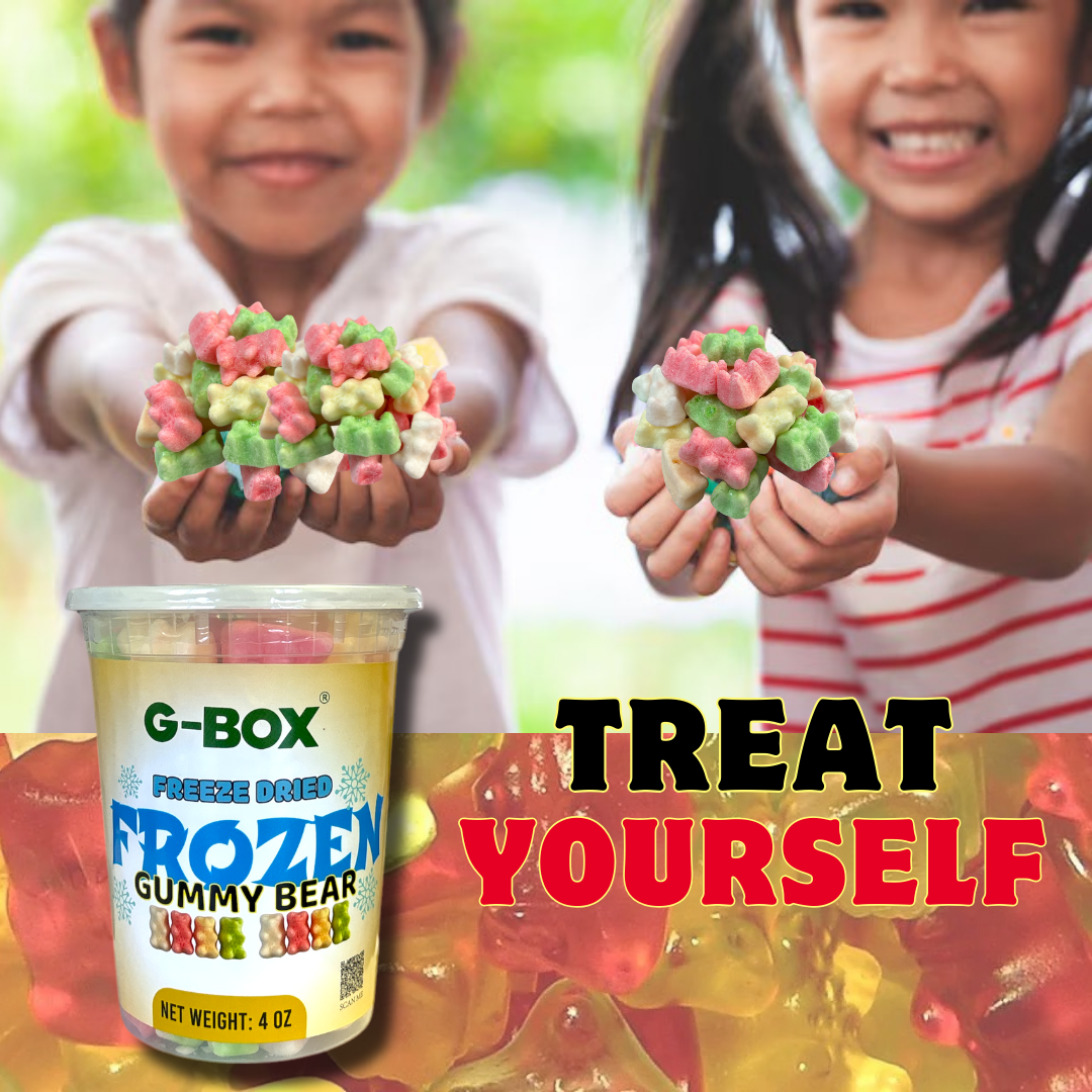 G-BOX FREEZE DRIED FROZEN GUMMY BEARS (LEMON LIME FLAVOR)