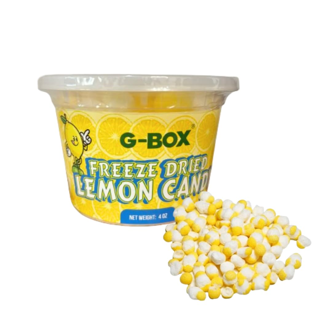 G-BOX Freeze Dried Lemon Candy - Crunchy Lemonheads Reimagined