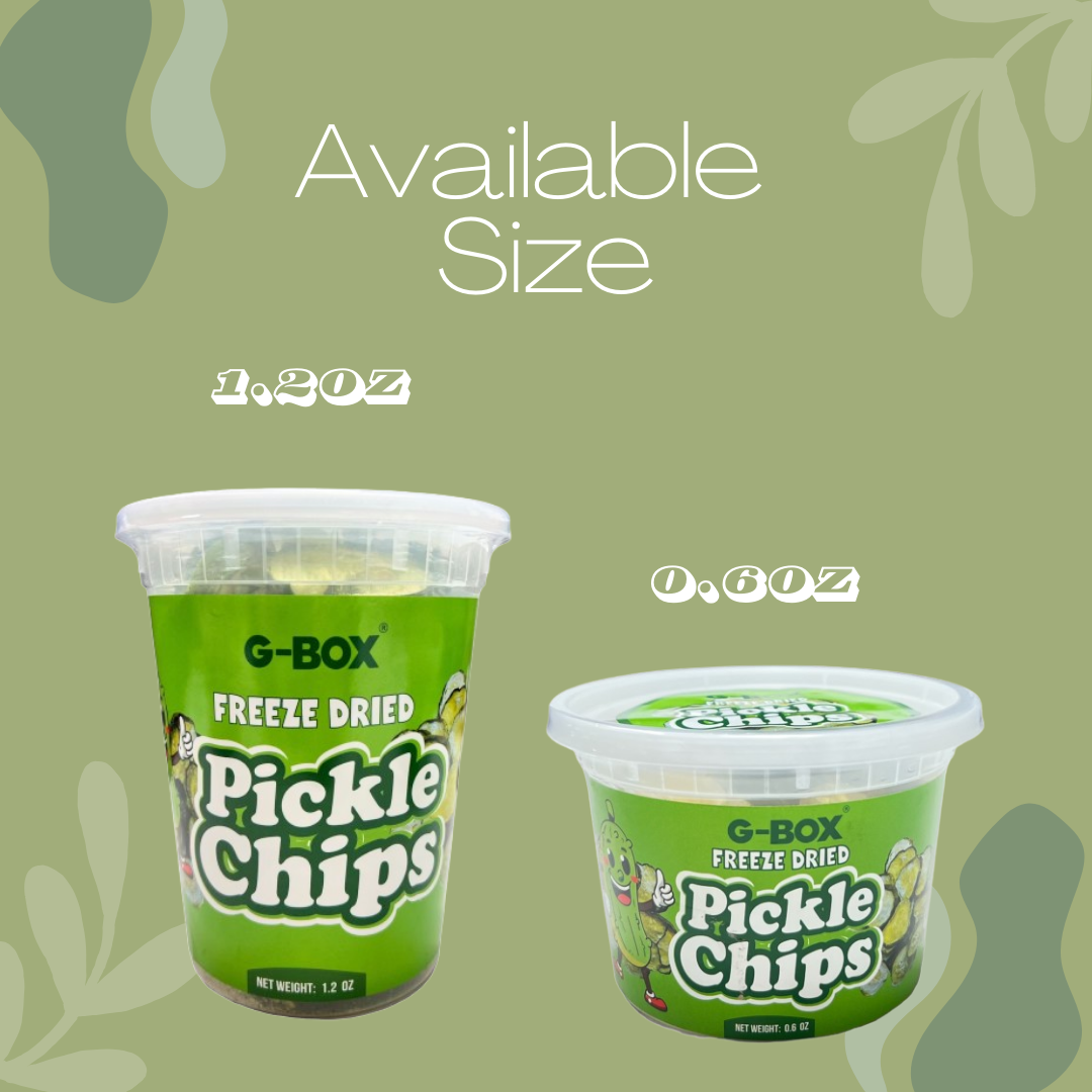 G-BOX Freeze Dried Pickles Chips in Air-tight Sealed Container