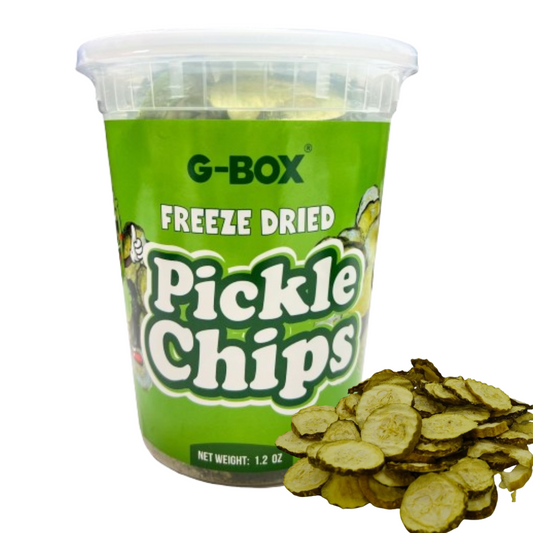 G-BOX Freeze Dried Pickles Chips in Air-tight Sealed Container