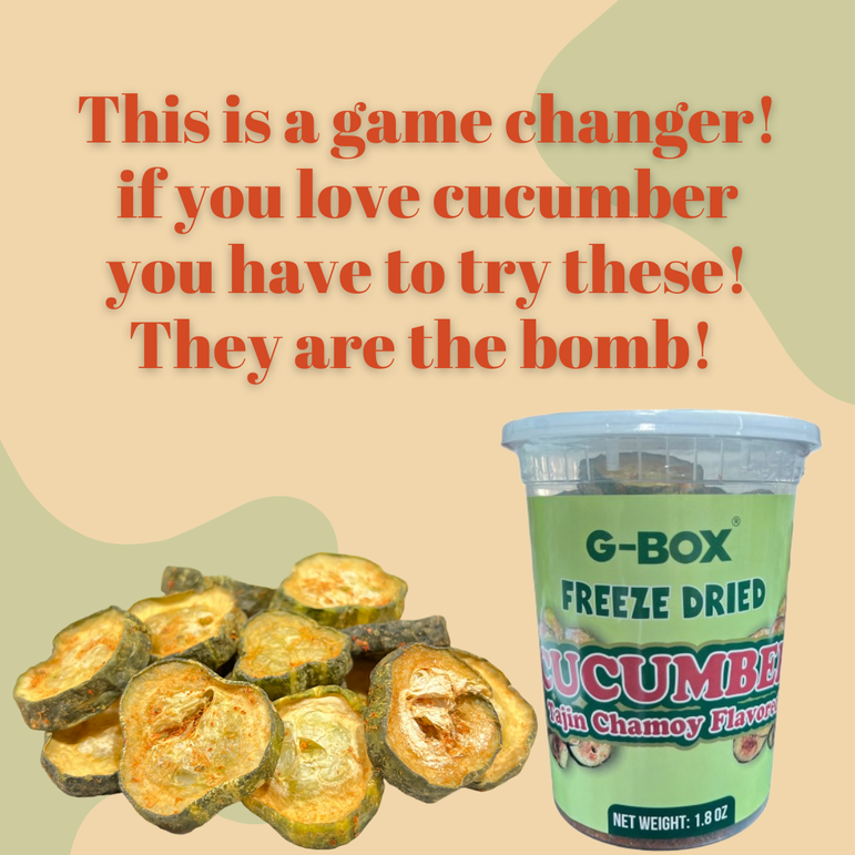 G-BOX FREEZE DRIED CUCUMBERS (CHAMOY FLAVOR)
