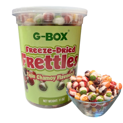 G-Box Freeze Dried Frettles Tajin Chamoy Flavor Air-tight Sealed in a Deli Container