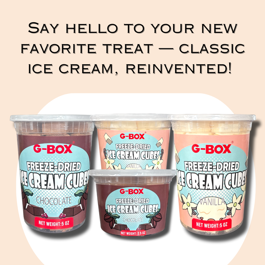 G-BOX FREEZE DRIED ICE CREAM CUBES (VANILLA)