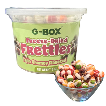 G-Box Freeze Dried Frettles Tajin Chamoy Flavor Air-tight Sealed in a Deli Container