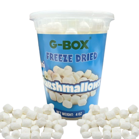 G-BOX Freeze Dried Marshmallows Mini 4 OZ in Air Tight Container