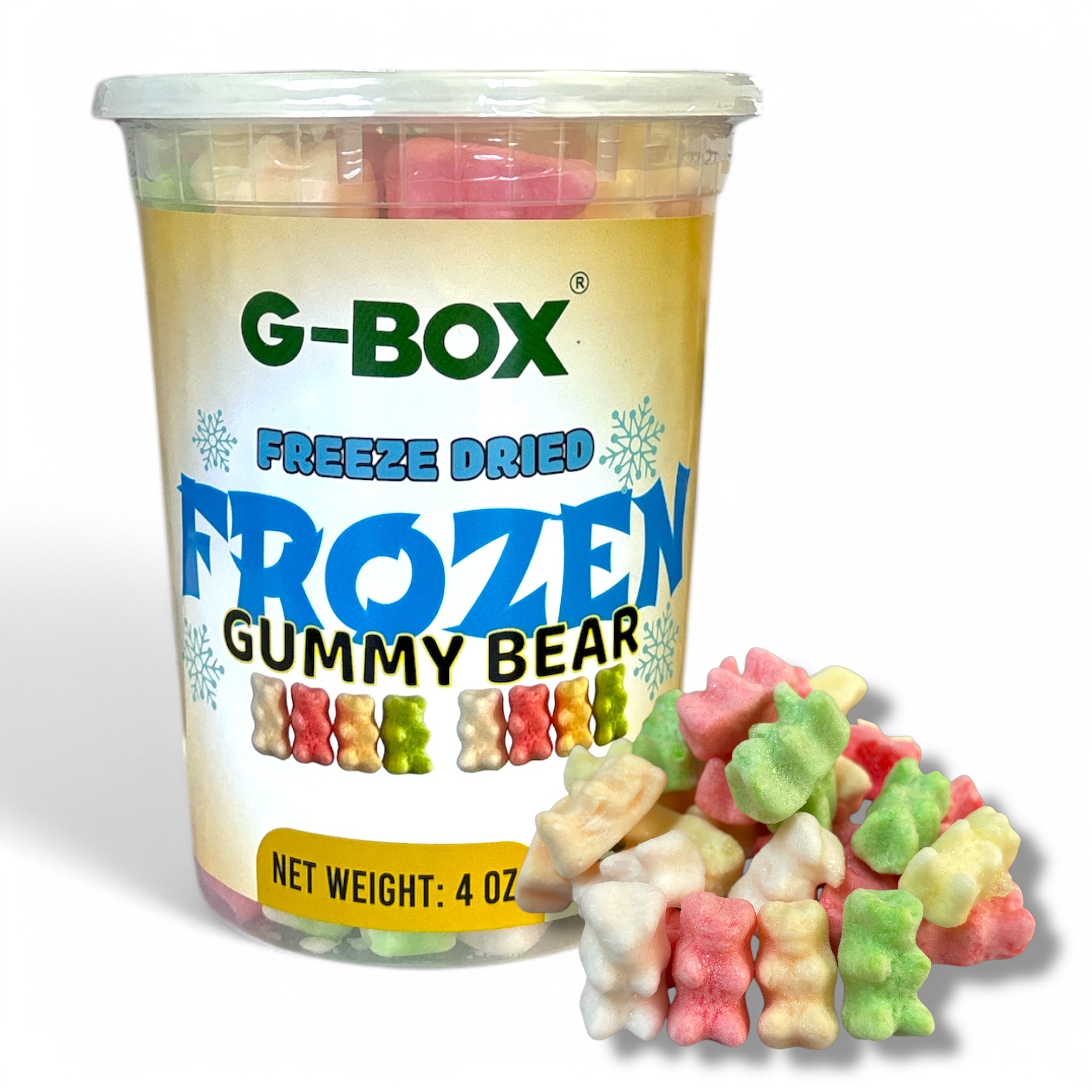 G-BOX FREEZE DRIED FROZEN GUMMY BEARS (LEMON LIME FLAVOR)