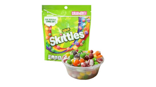 G-Box Freeze Dried Skittles Sour Flavor Air-tight Sealed in a Deli Container