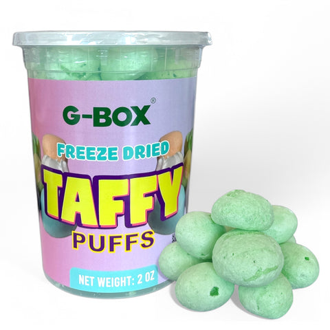 G-BOX FREEZE DRIED GREEN APPLE TAFFY PUFFS