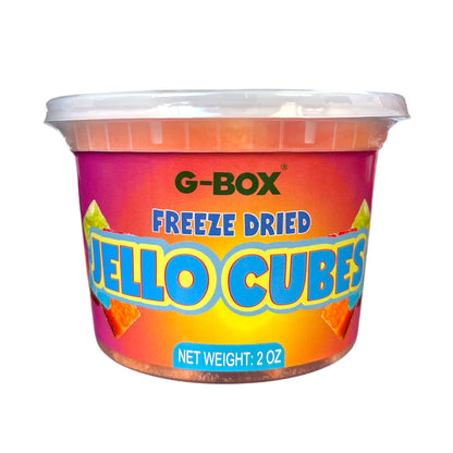 G-Box Freeze Dried Jello Cubes Orange Flavor - USA-Made Freeze-Dried Candy