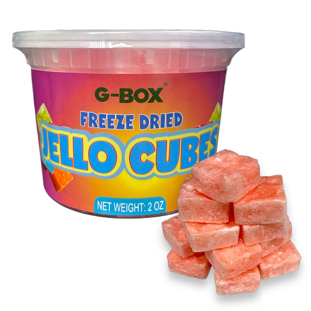 G-BOX FREEZE DRIED JELLO CUBES (PEACH)