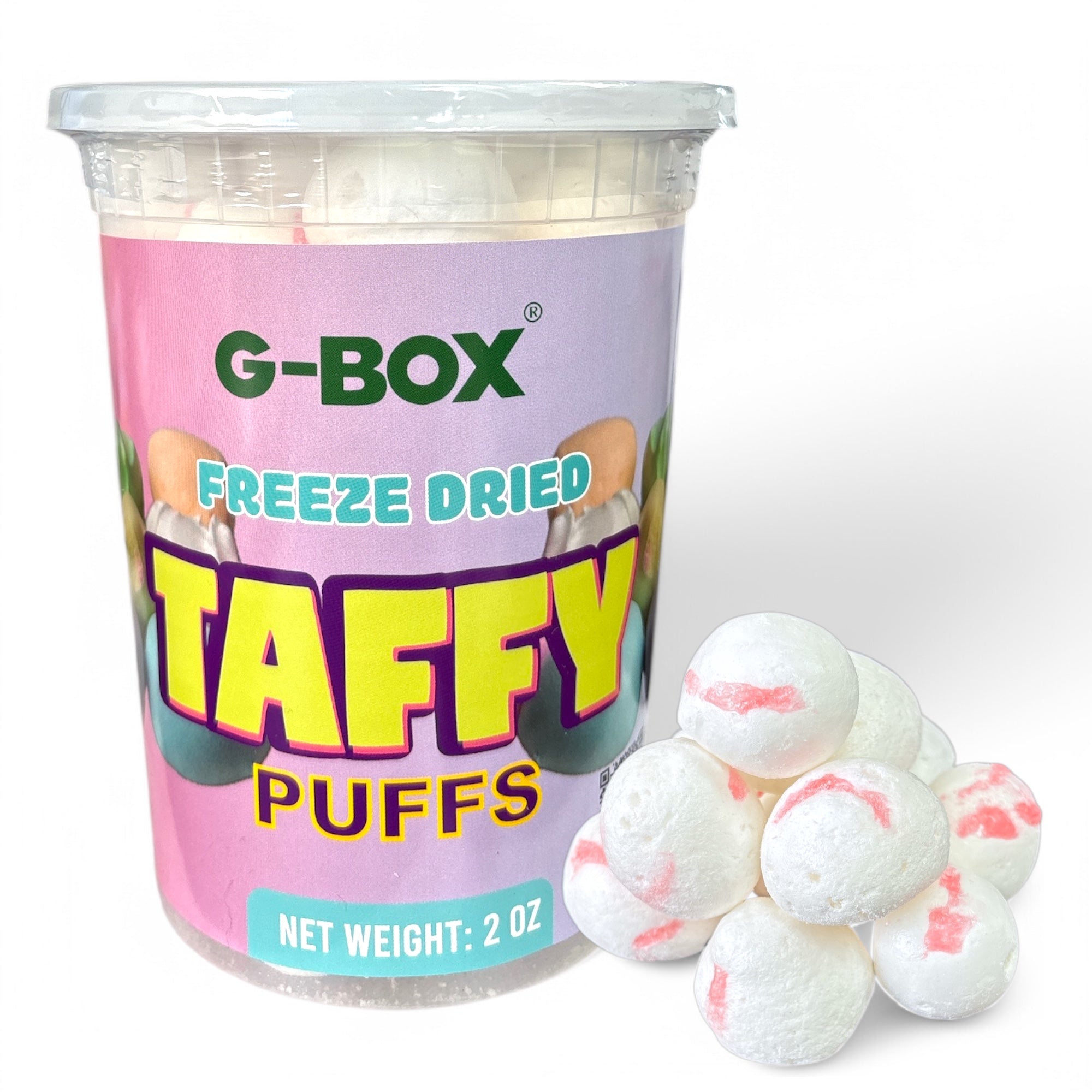 G-BOX FREEZE DRIED PEPPERMINT TAFFY PUFFS
