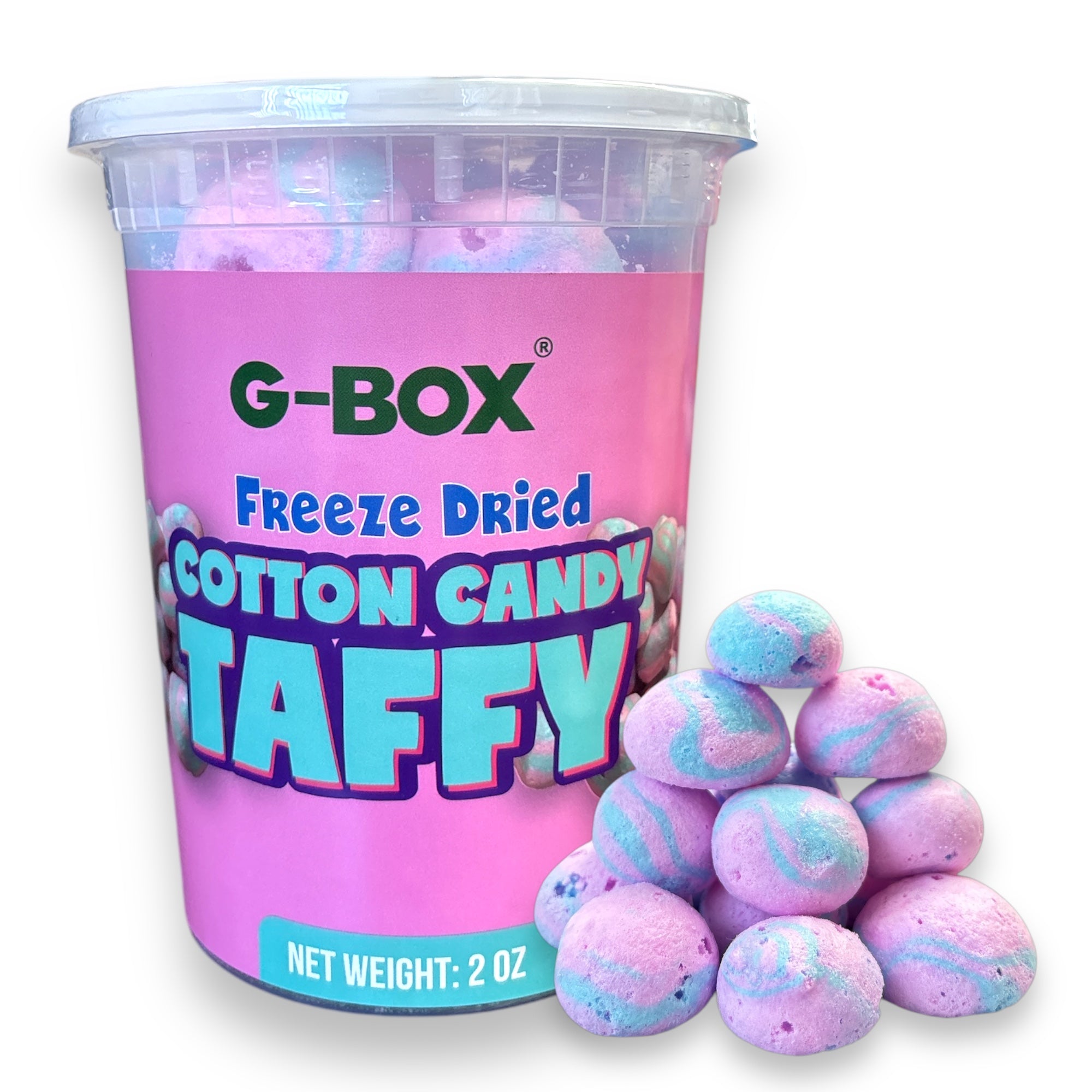 G-BOX FREEZE DRIED COTTON CANDY TAFFY PUFFS – G-Box Freeze Dried Candy