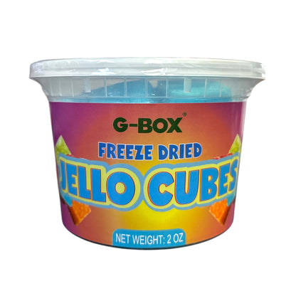 G-Box Freeze Dried Jello Cubes Blueberry Flavor - USA-Made Freeze-Dried Candy