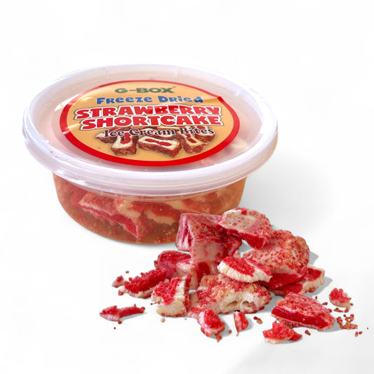 G-BOX FREEZE DRIED STRAWBERRY SHORTCAKE ICE CREAM Crumble Mix BITES (Sample Size)