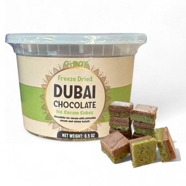 G-BOX FREEZE DRIED DUBAI CHOCOLATE ICE CREAM CUBES
