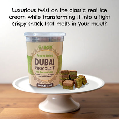 G-BOX FREEZE DRIED DUBAI CHOCOLATE ICE CREAM CUBES