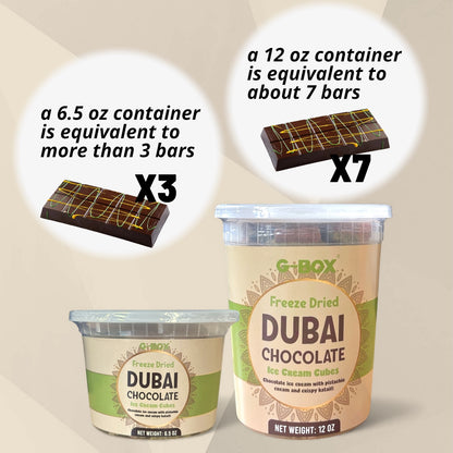 G-BOX FREEZE DRIED DUBAI CHOCOLATE ICE CREAM CUBES