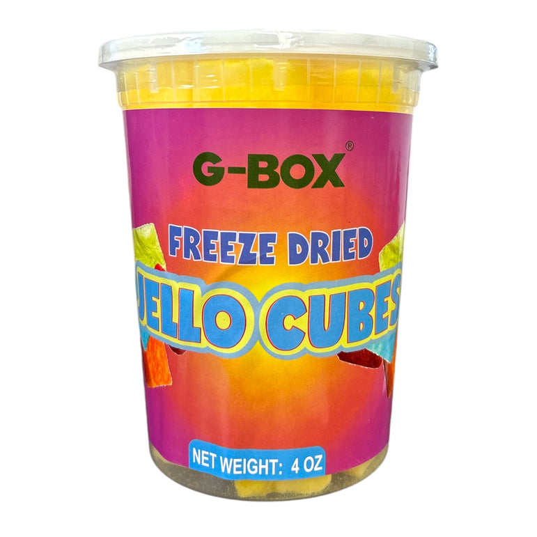 G-BOX FREEZE DRIED JELLO CUBES (LEMON)