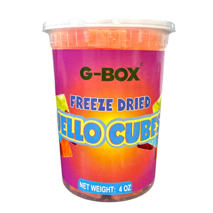 G-Box Freeze Dried Jello Cubes Orange Flavor - USA-Made Freeze-Dried Candy