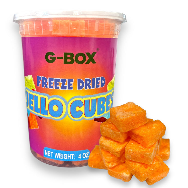 G-BOX FREEZE DRIED JELLO CUBES (ORANGE)